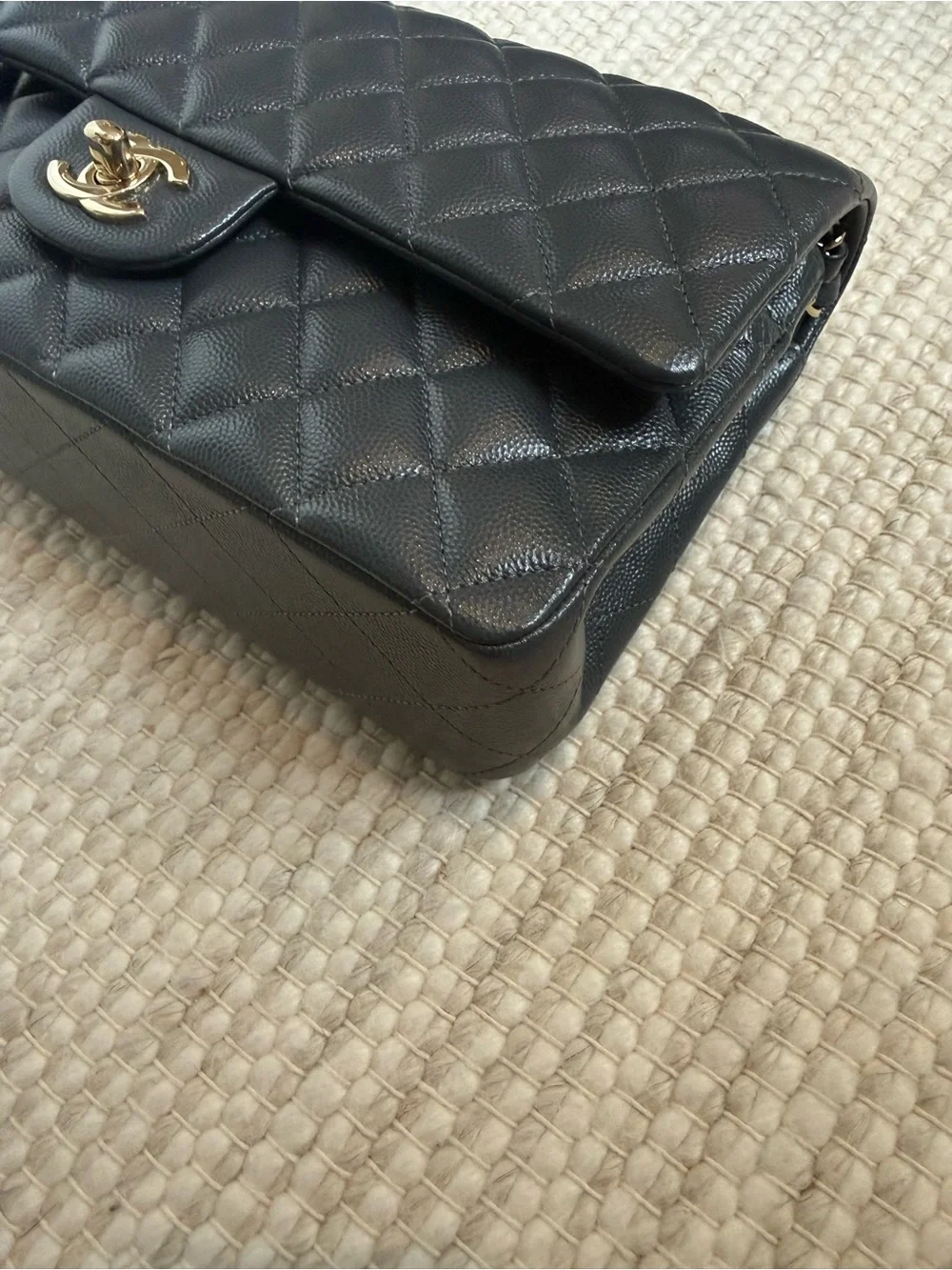 Chanel Classic Flap Dark Grey, GHW
